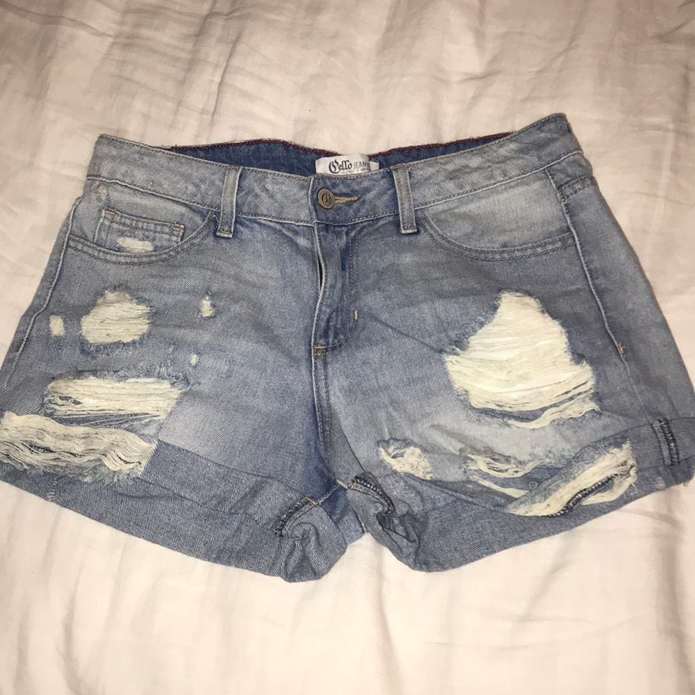 Denim shorts